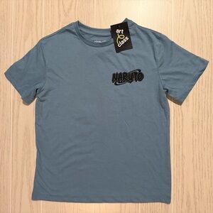 Art Class Naruto Anime Graphic Tee Boys Size M 8 Blue Short Sleeve T-Shirt NEW